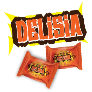 Delisia / Sütlü Kokolin Kaplamalı Karamel ve Nuga Bar